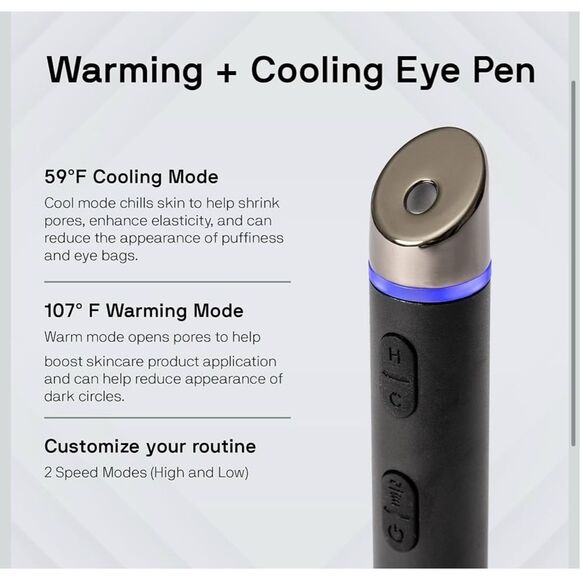 Black Wolf Revitalizing Eye Pen - Soothing Vibration Techology tool NEW - Picture 4 of 4